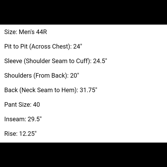 Hickey Freeman Mens Suit 2 Piece Set Size 44R Jacket Blazer Pant Wool Two Button - Picture 8 of 8